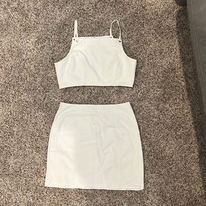 Revolve white Skirt and Too set